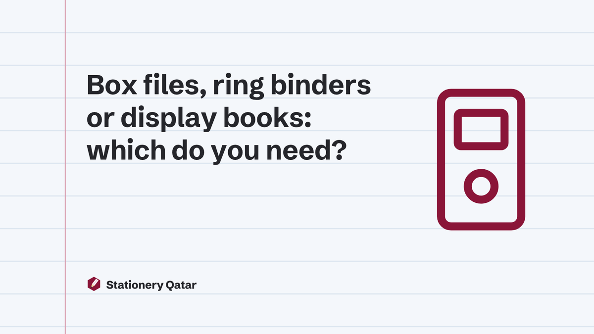 Box files, ring binders or display books: which do you need?