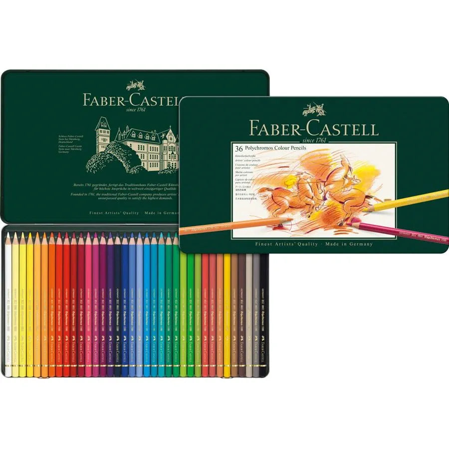 Faber-Castell Polychromos Colour Pencil Tin of 36 FC110038