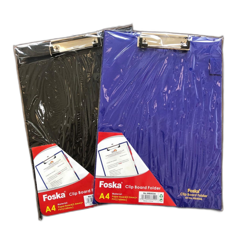 Foska PVC A4 Single Writing Pad with Pen Holder (WB003A)