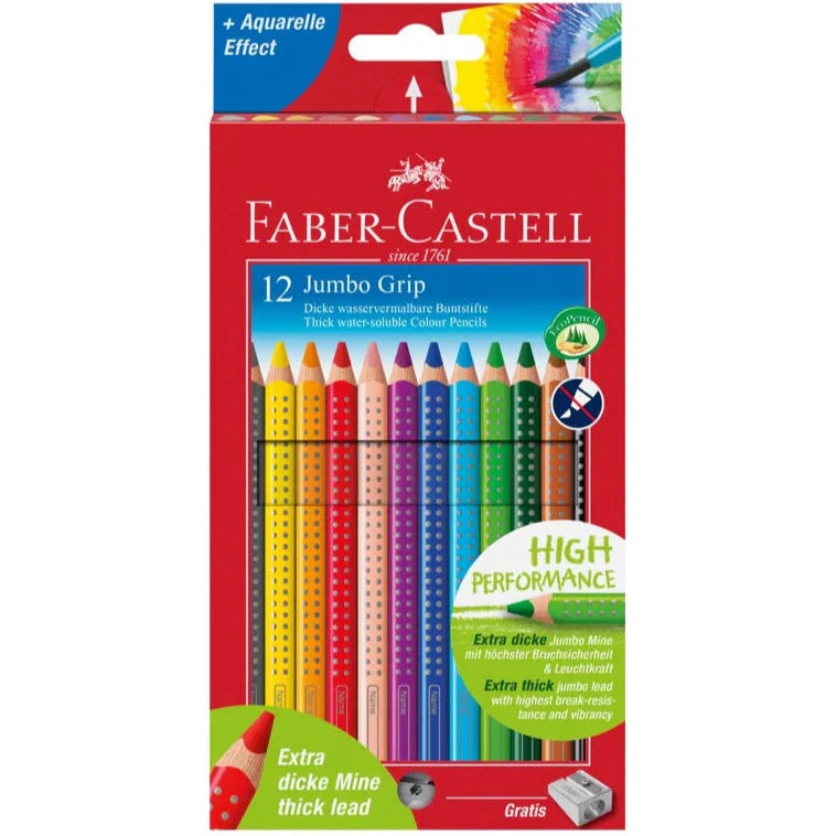 Faber-Castell Jumbo Grip Colour Pencil 12 Colour FC110912
