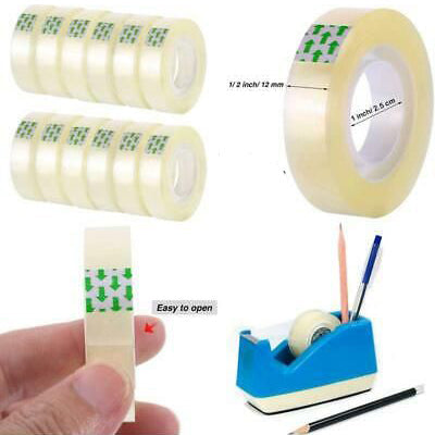 Clear Tape 1/2"x36yds 40mic (Pack of 12 Rolls)