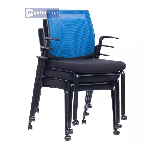 Modern Furniture 5817 Mesh Training Chair with Movable Castor