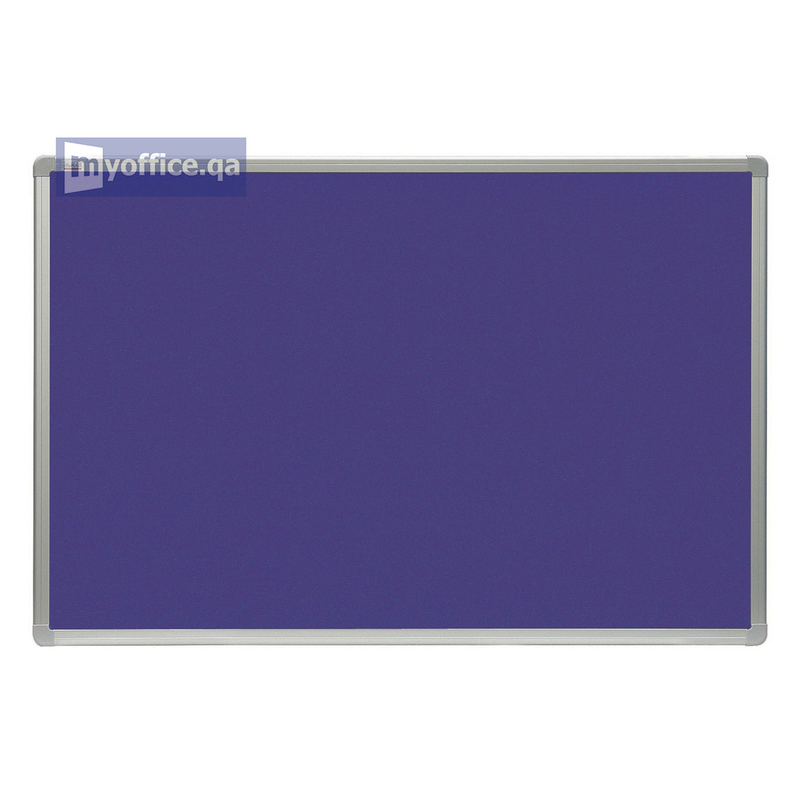 Fabric Notice Board 120x240cm Blue with Aluminium Frame