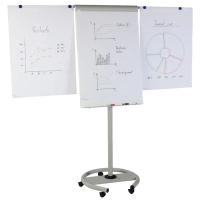 Magnetic Mobile Flipchart with Arms, 1040x680mm (RD-617)