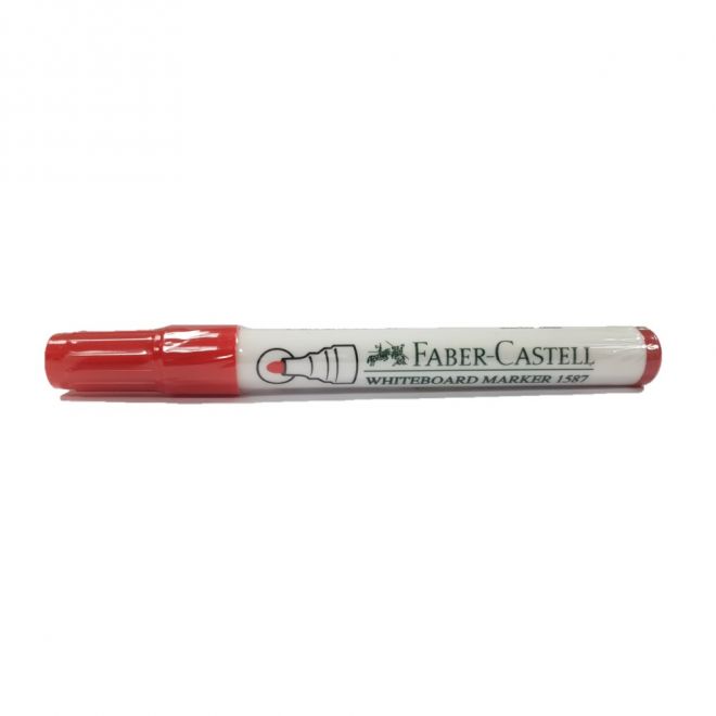 Faber-Castell 1587 Whiteboard Marker Red (Pack of 10)