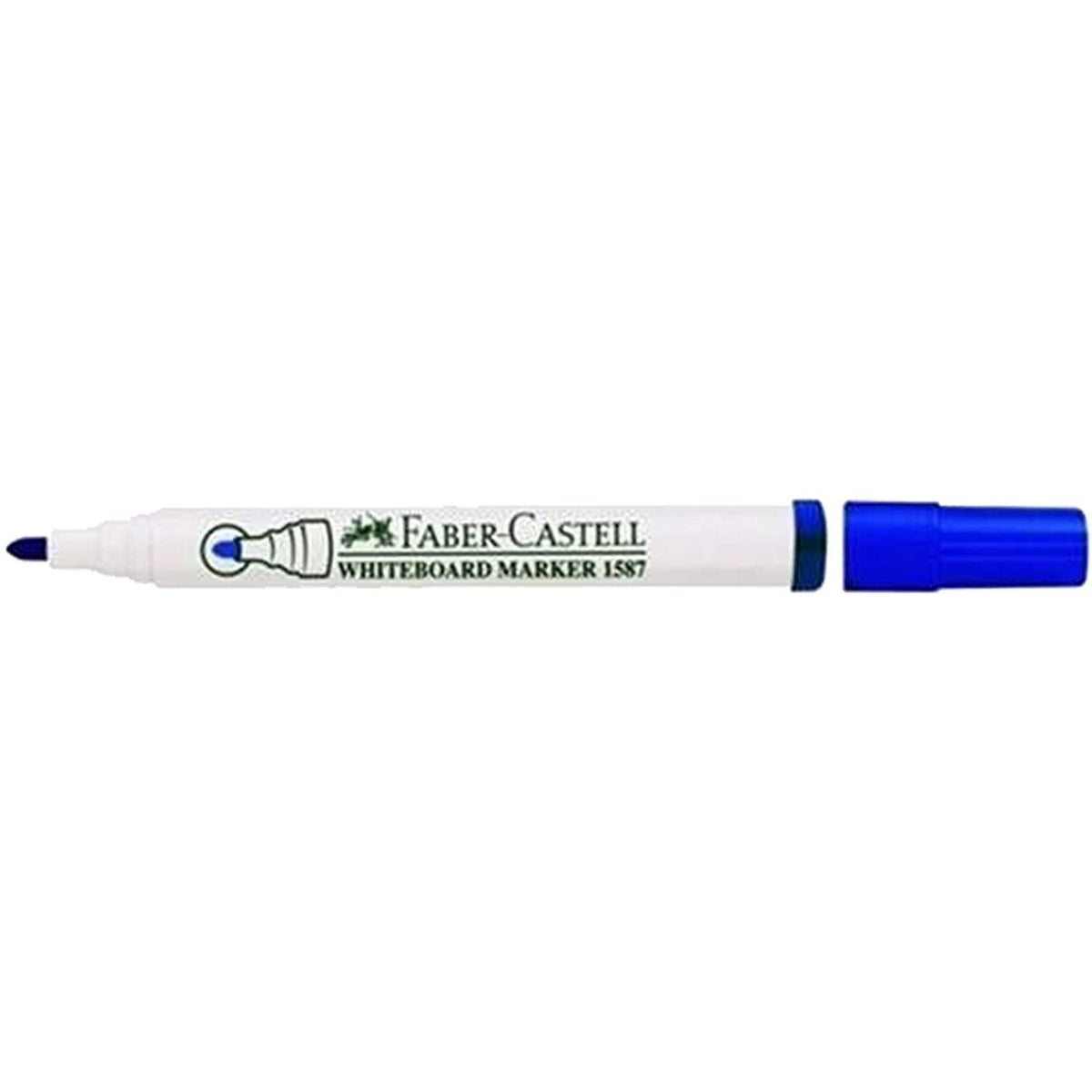 Faber-Castell 1587 Whiteboard Marker Blue (Pack of 10)