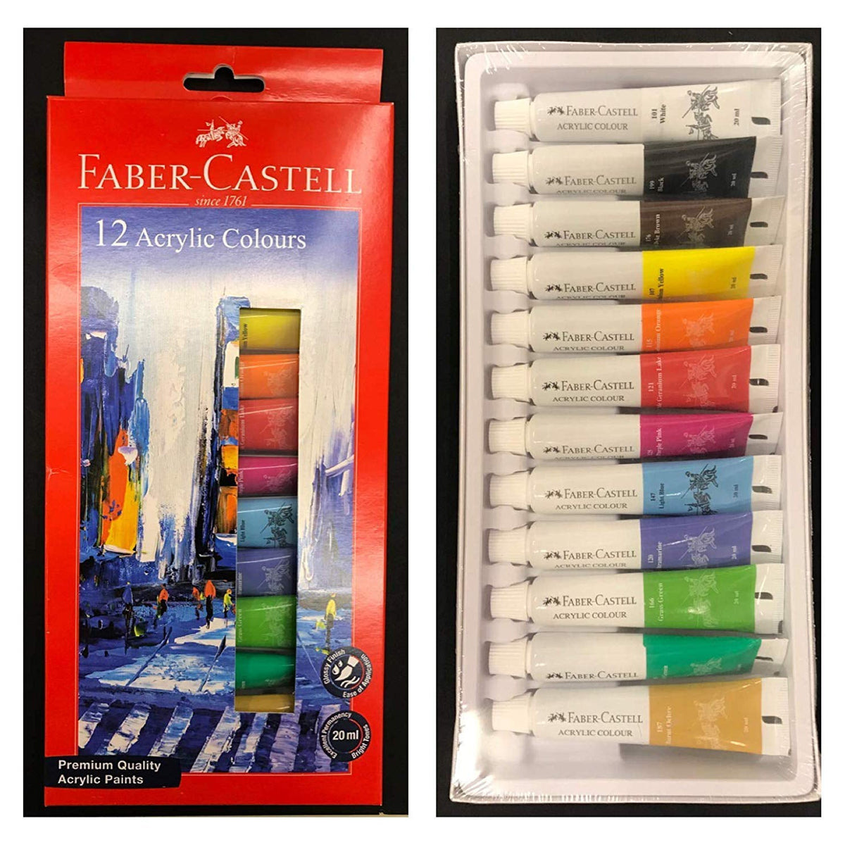Faber-Castell Acrylic Colours (Set of 12) FCIN142012
