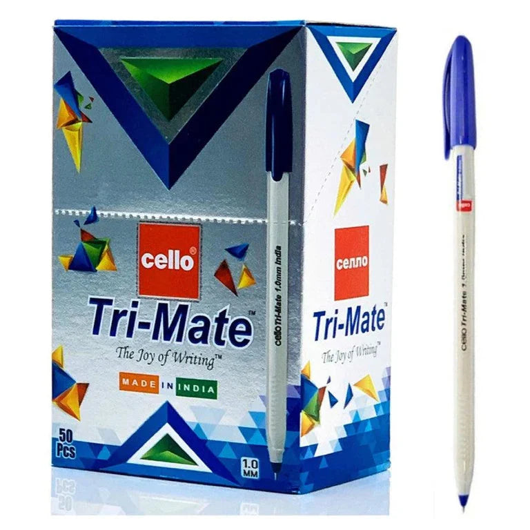 Cello Tri-mate Ball Pen 1.0mm (Pack of 50)