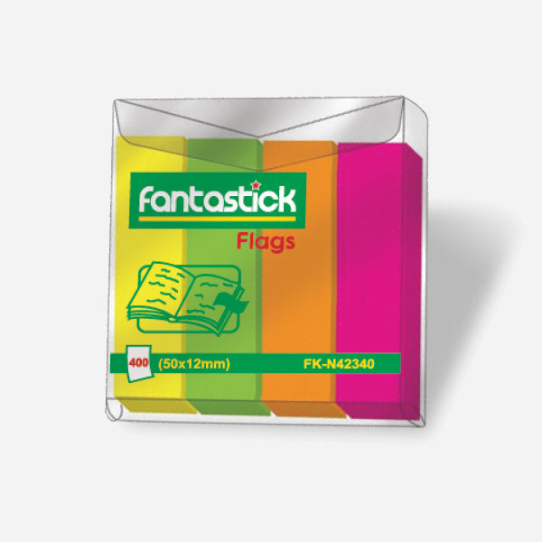 Fantastick Paper Index Flags Self Adhesive 4 Color N42340
