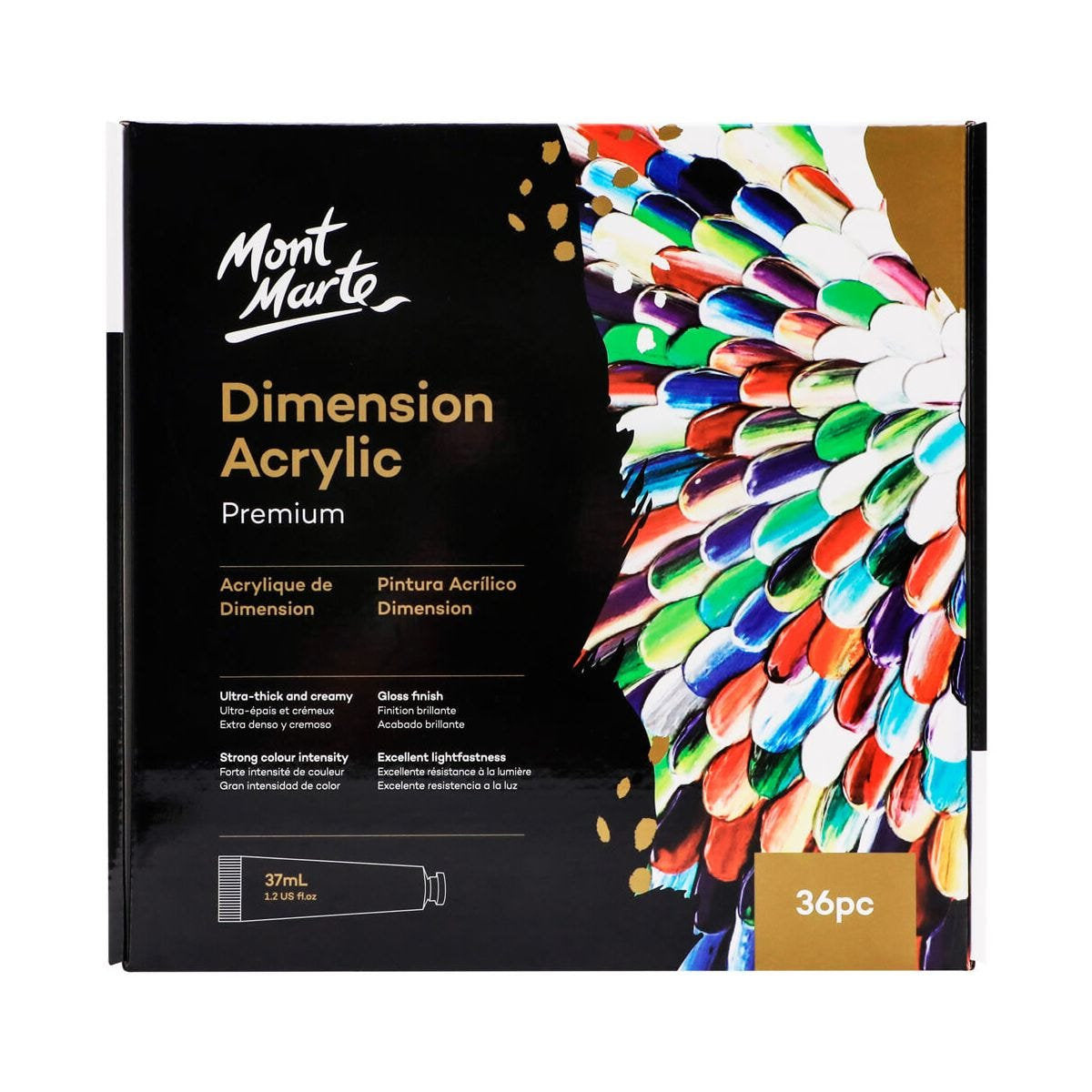 Mont Marte Dimension Acrylic Premium 36pc x 37ml