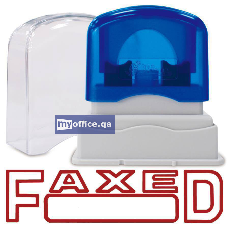 Shiny OA Pre-inked Stamp 'Faxed' (EN906-PG)