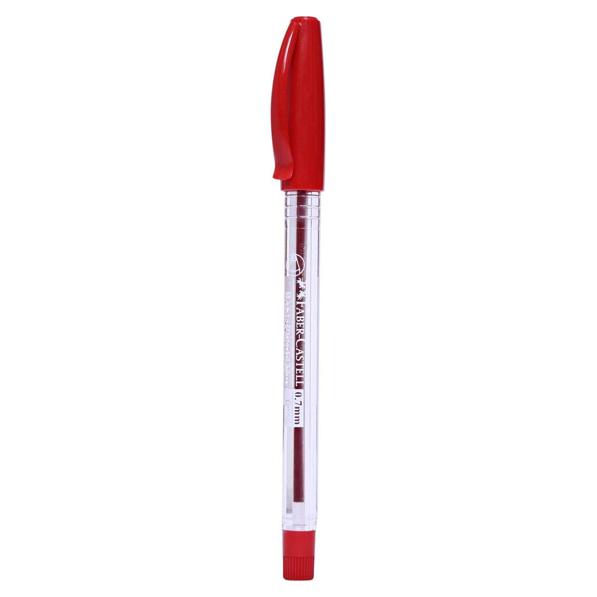 Faber-Castell 1423 Ballpoint Pen, Red, 0.7mm (Box of 50)