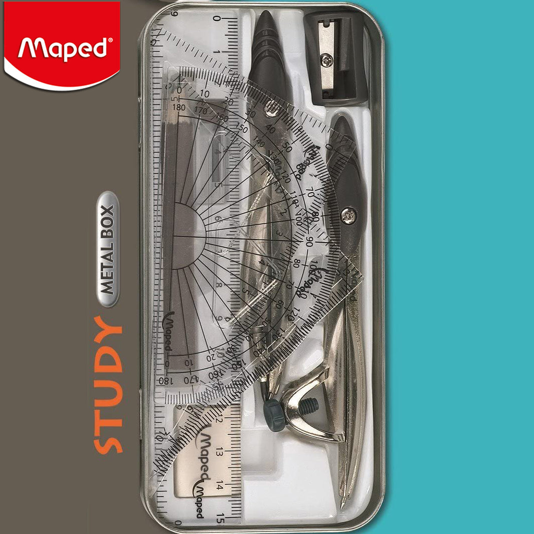 Maped Math Geometry Tool Set 10 Pieces, MD-019410