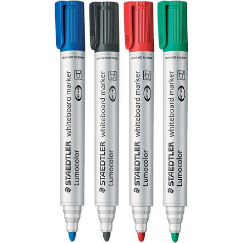Lumocolor Bullet Tip/Chisel Tip White Board Marker 351 (Pack of 10)