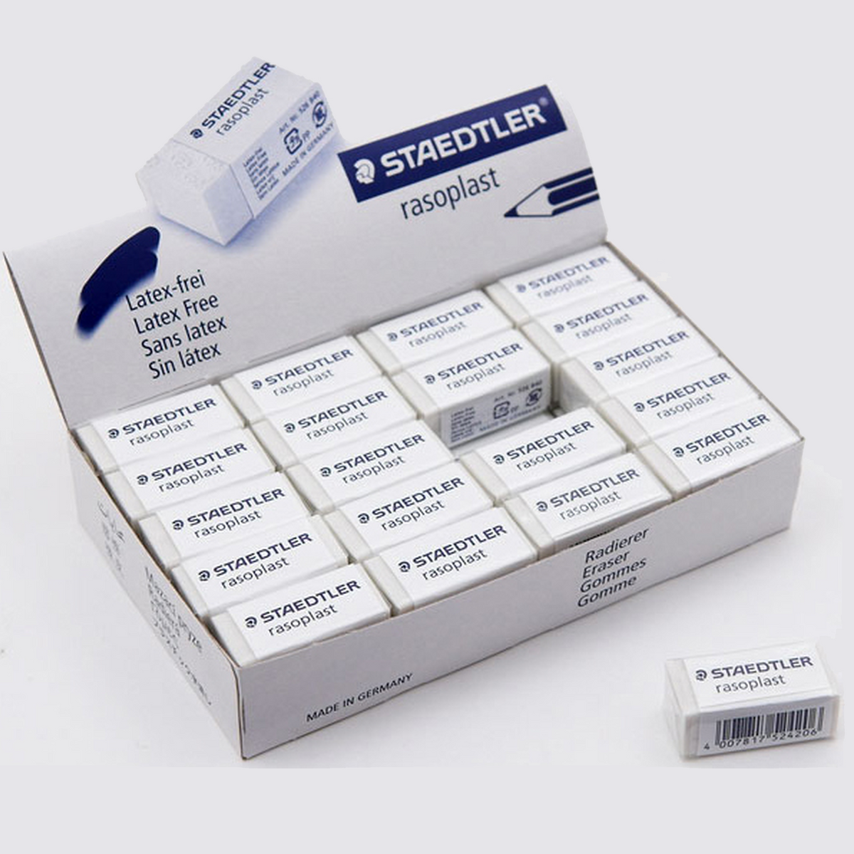 Raso Plast Eraser Box 526 (Big/Medium/Small)