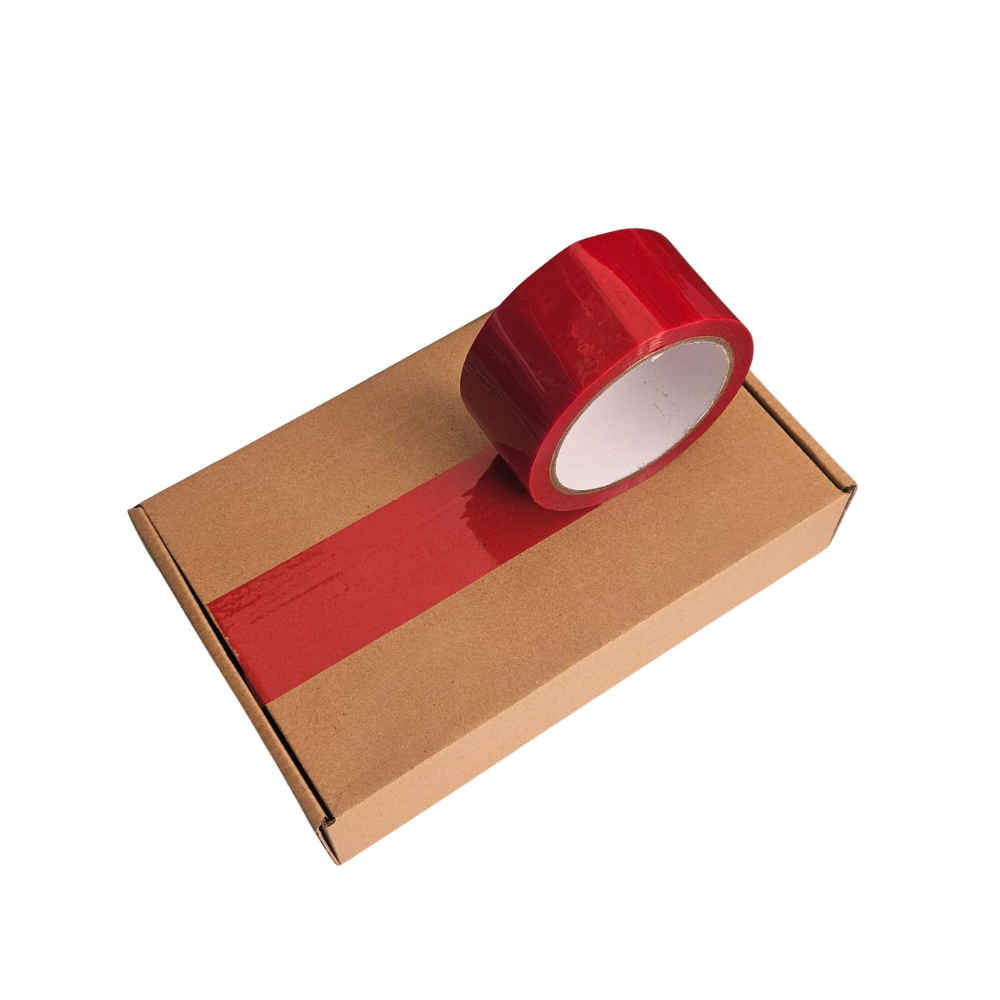 Red Tamper-Proof Security Void Tape - 50mm x 50m Roll