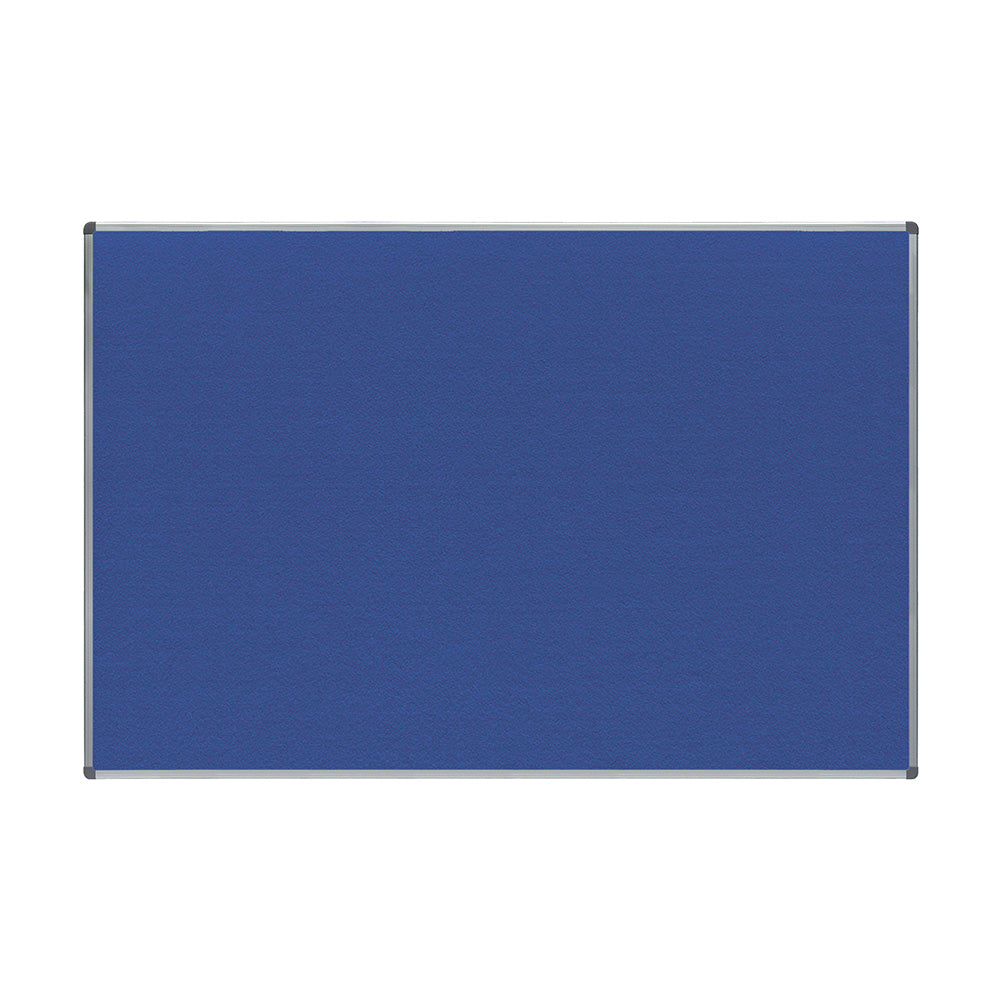 Fabric Notice Board 90x180cm Blue with Aluminium Frame