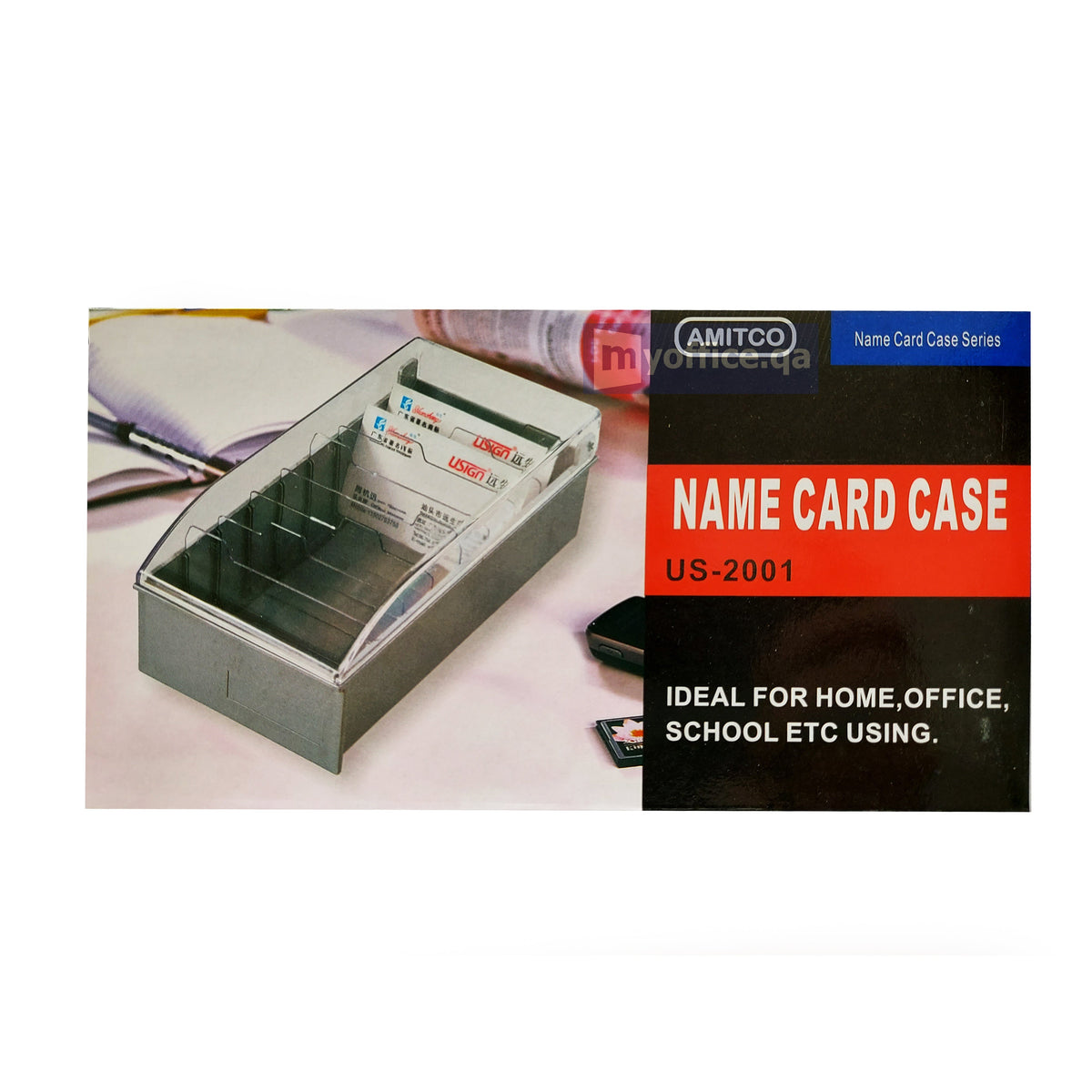 Amitco Visiting Name Card Case US-2001 A-K Letter Only