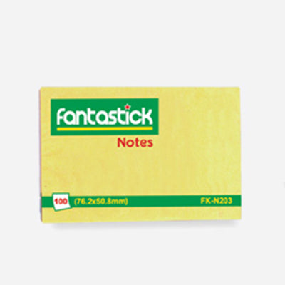 Fantastick Sticky Notes 2x3, Yellow N203