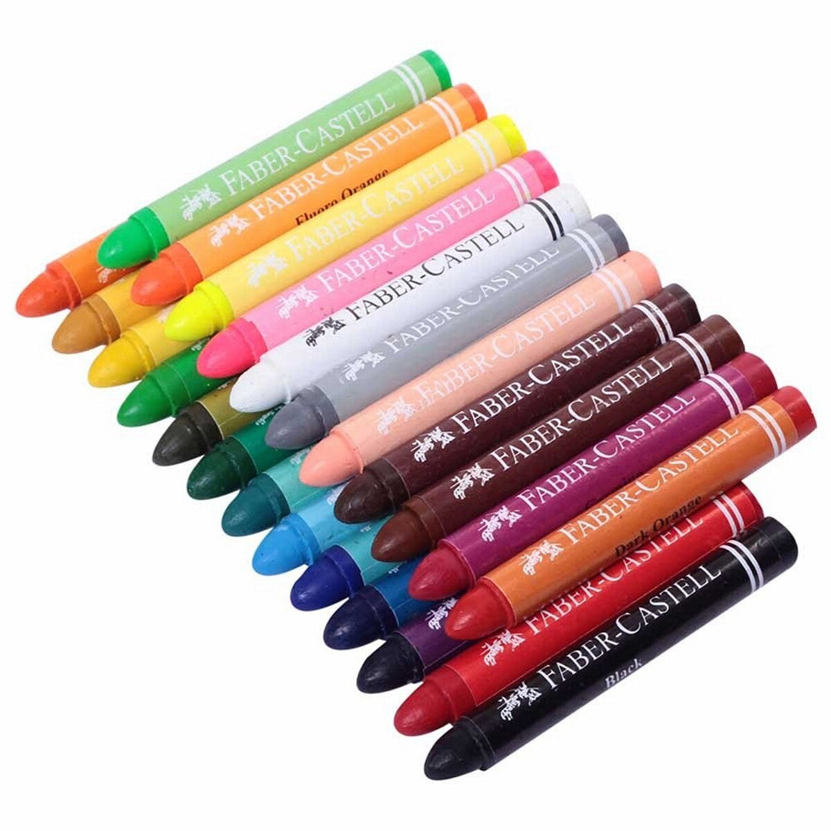 Faber-Castell Wax Crayon Multicolor FCIN120039 24 Pcs Set