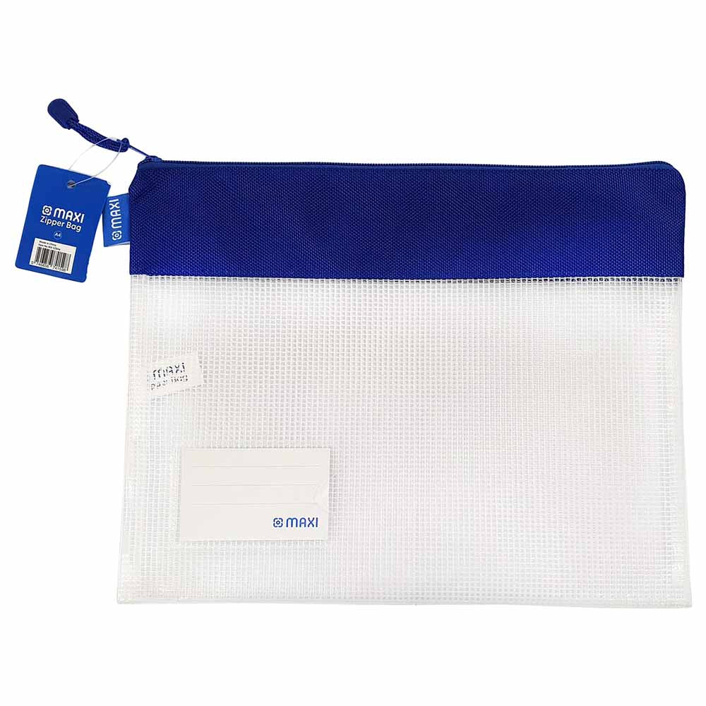 Maxi Eva Single Zipper Bag A4 - 32.9x25cm with Name Card