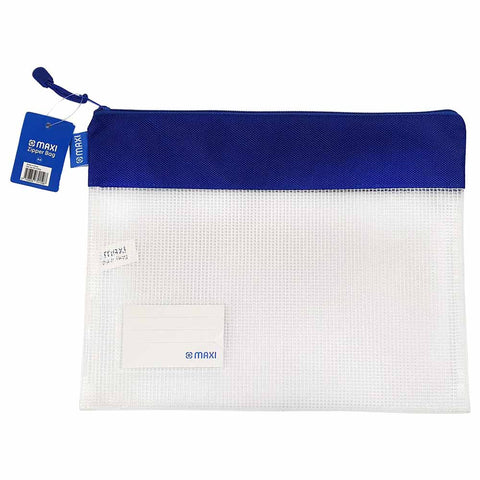 Maxi Eva Single Zipper Bag A4 - 32.9x25cm with Name Card
