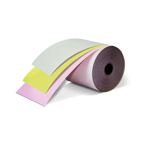 76mm x 65mm 3ply Carbonless Paper Roll (Box of 50)