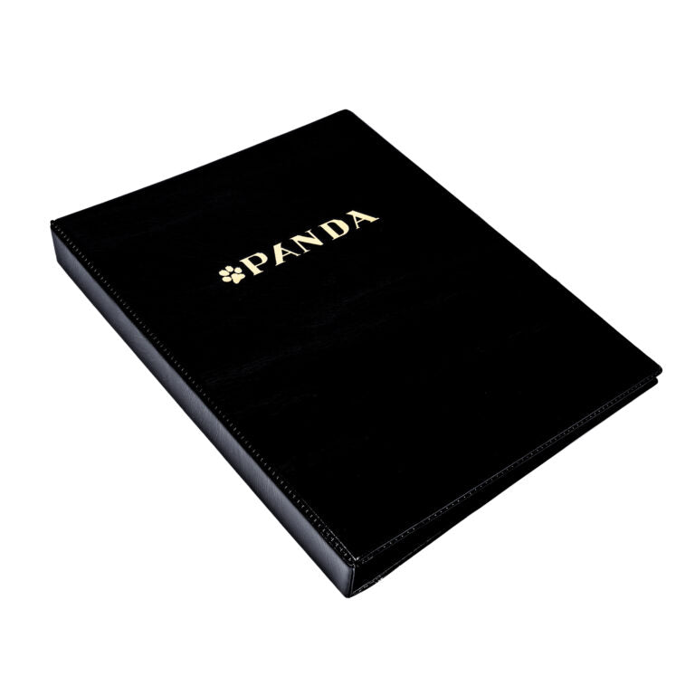 Panda Business Card Holder Leather Black - 600 Cards