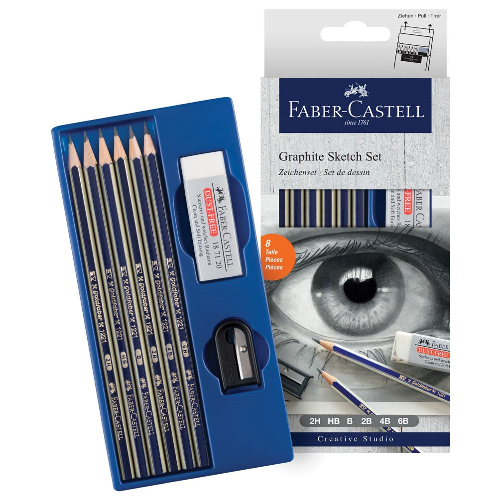 Faber-Castell Graphite Pencil Sketch Set 2H-6B