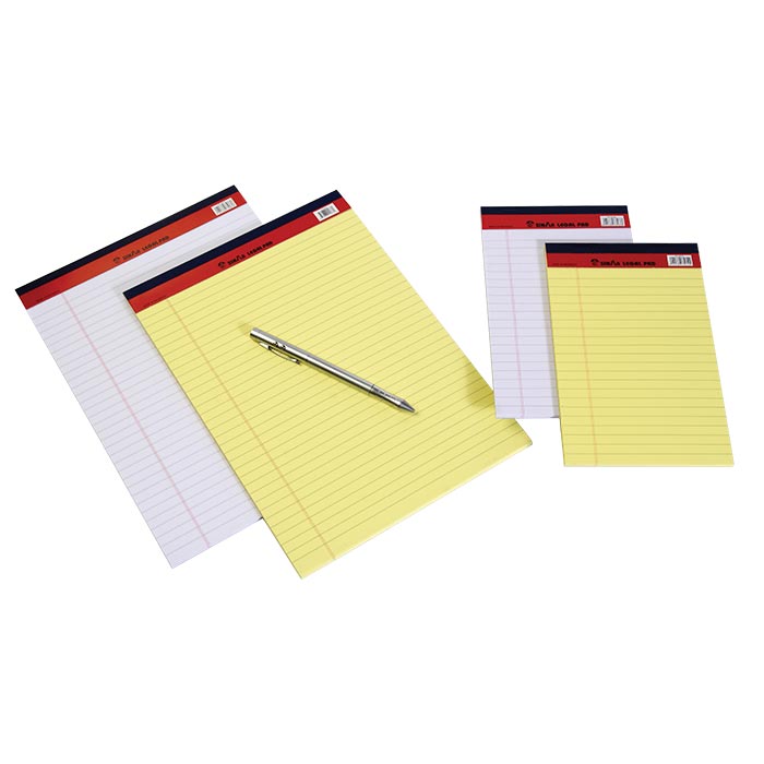 Sinarline Legal Pad Yellow A4, 210x297mm