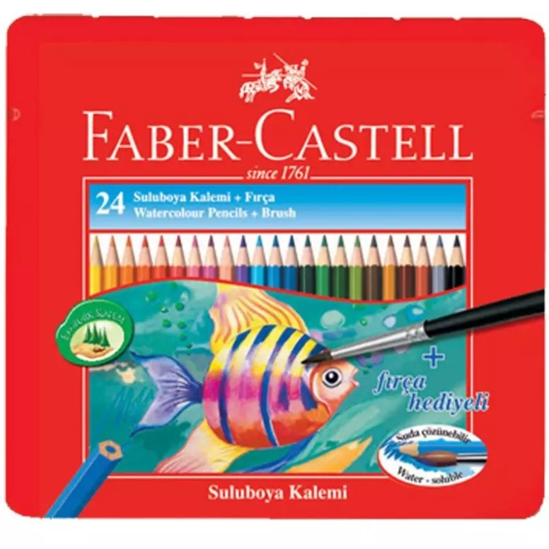 Faber-Castell Water Colour Pencils (24) Metal Case Set FCI115930