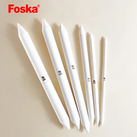 Foska Sketch Paper Brush Assorted Size (Pack of 6)