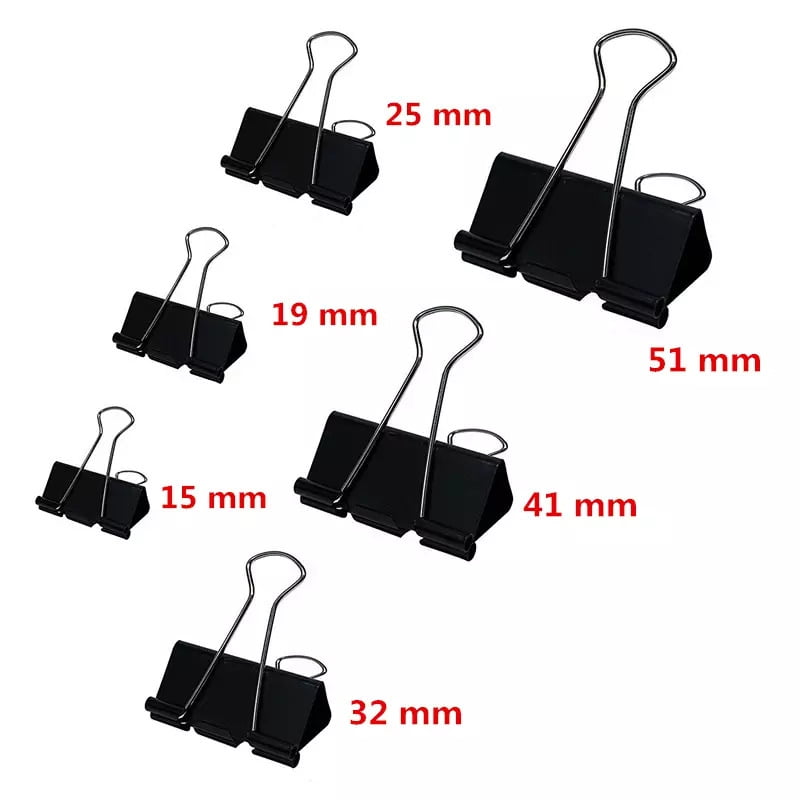 Binder Clips 25mm (Pack of 12) - 1 inch