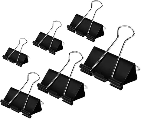 Binder Clips 25mm (Pack of 12) - 1 inch
