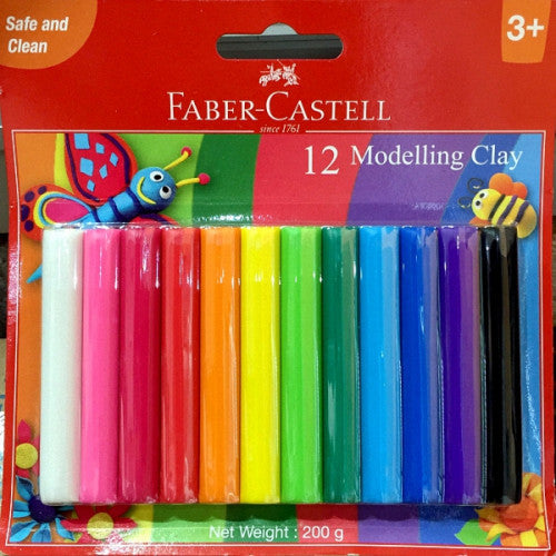 Faber-Castell 12 Vivid Colours Modelling Clay FCIN120892