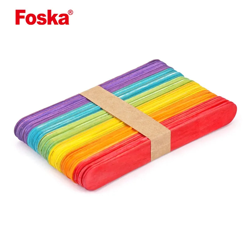 Assorted Colour Wooden Sticks GY2007 (Pack of 50)