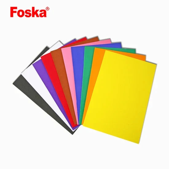 Foska Assorted Colors EVA DIY Foam Board (Pack of 10)