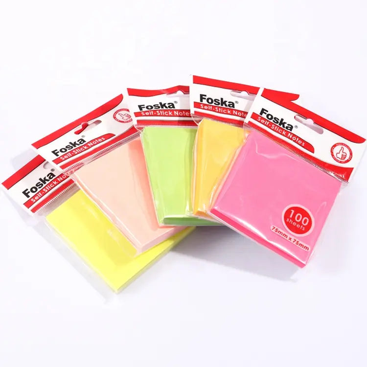 Sticky Notes 3x3 Assorted Color, 100 Sheets/Pad