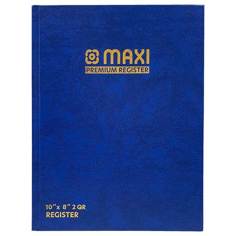 Maxi Premium Register Book 10x8, 3QR-144 Sheets