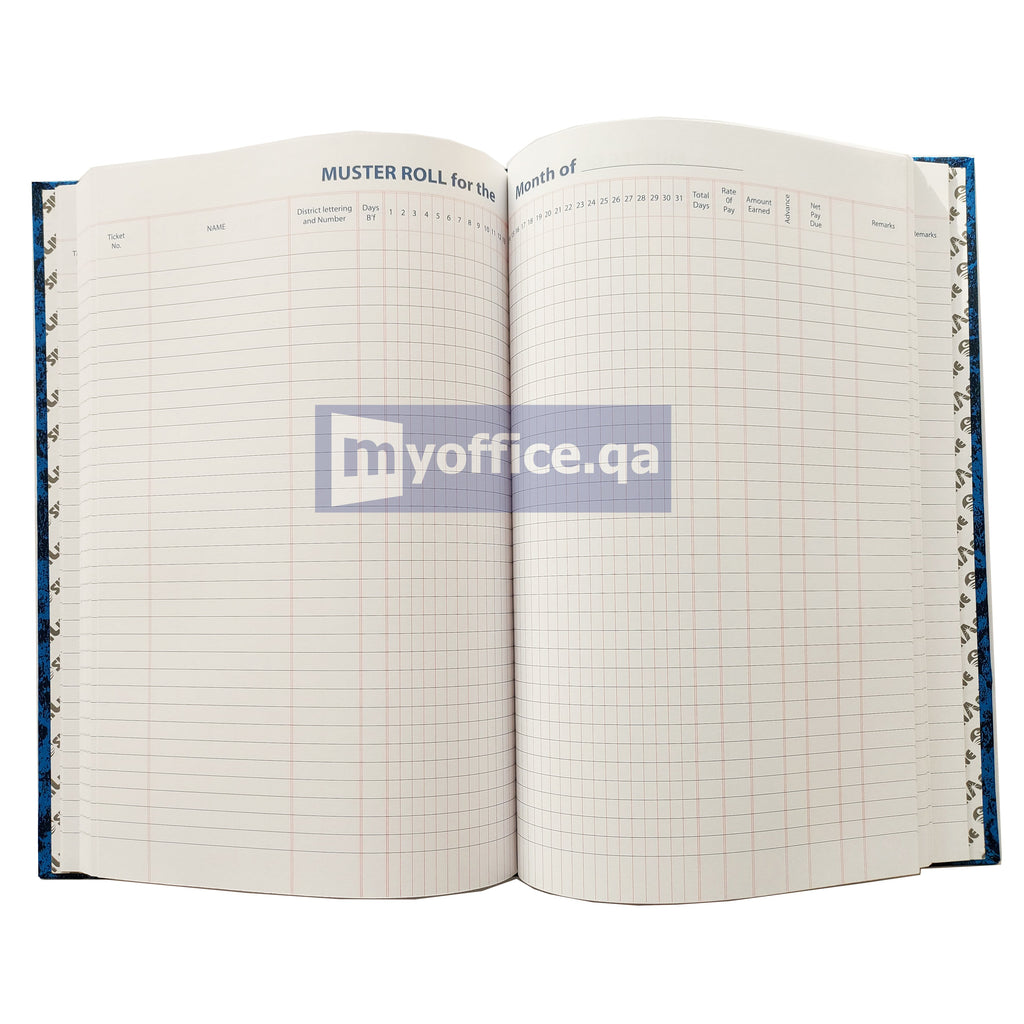 Muster Roll Book Sinar HB02886 104 Sheets