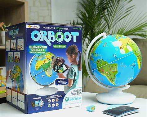 PlayShifu Orboot Earth Interactive AR Globe for Kids | STEM Educational Learning Toy | 1000+ Facts | Ages 4–10