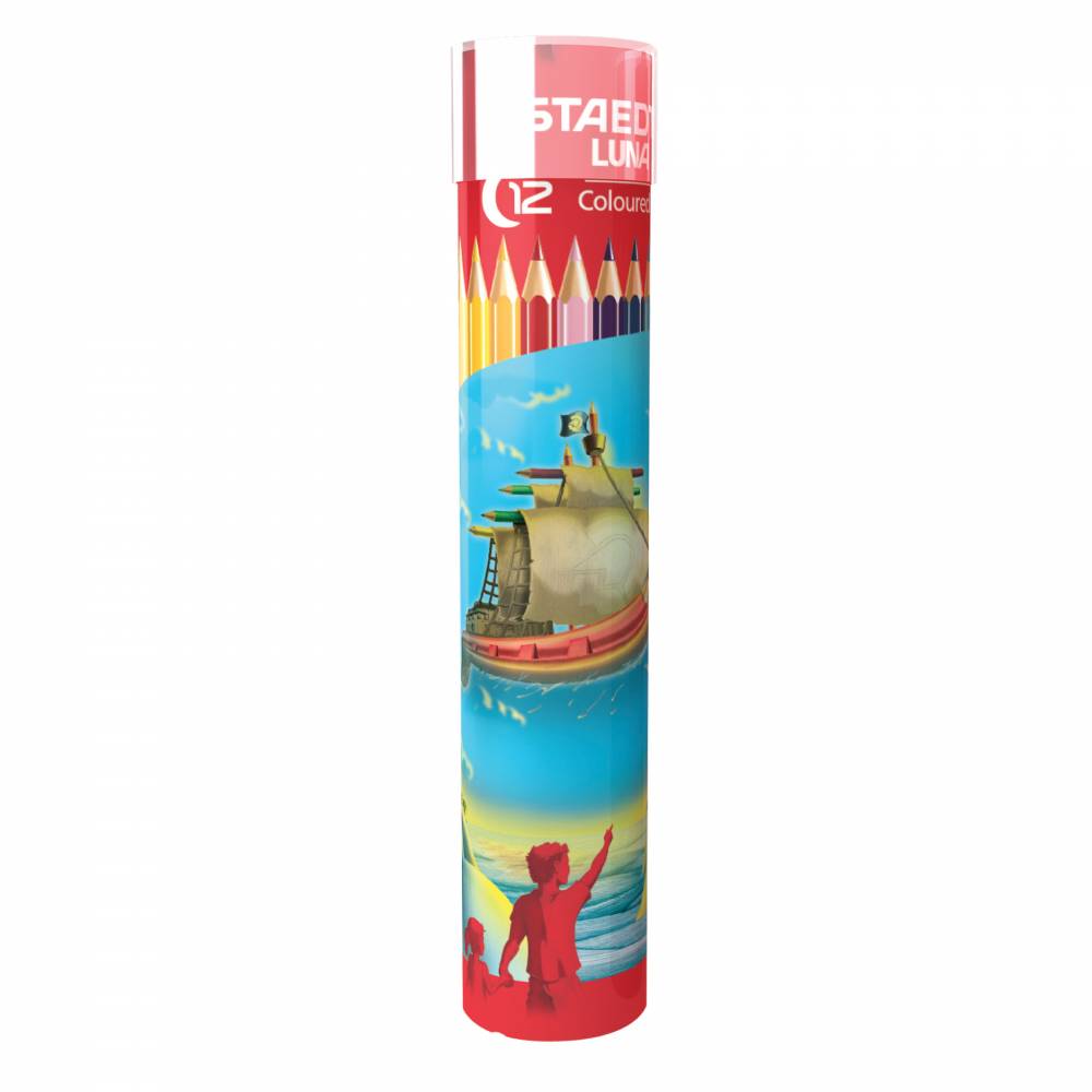 Luna Color Pencil Cylinder 12 Colors 136-MC12