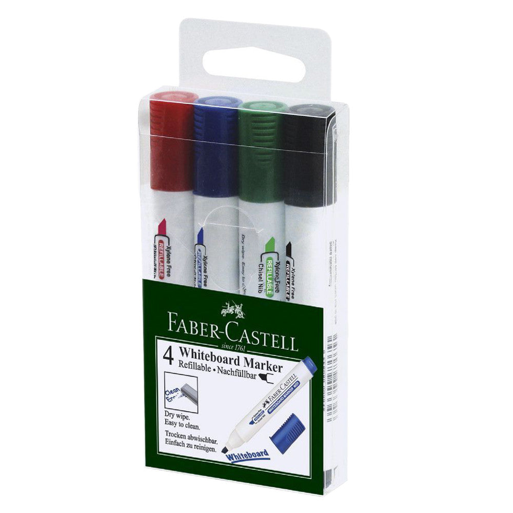 Faber-Castell Marker White Board W50 Assorted 4x Chisel Tip