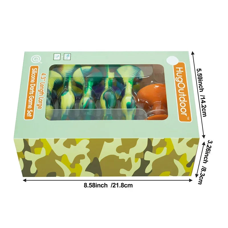 Soft Sticky Suction Dart Fidget Toys Home Interactive Game Pop Silicone Darts Flights Decompression Toy Kids Throwing Toys Party