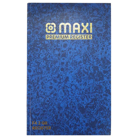 Maxi Premium Register Book F/S 3QR - 144 Sheets
