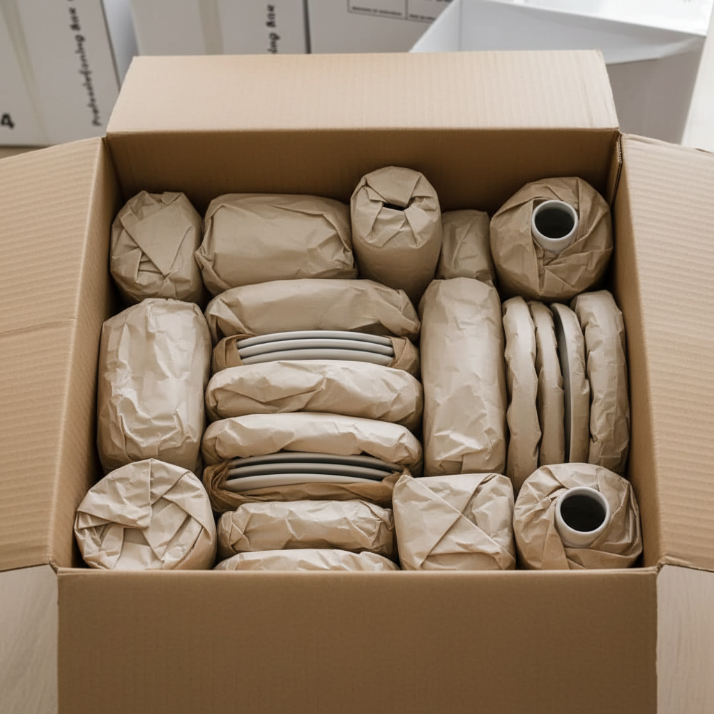 Paper Wrapped Items - Top View